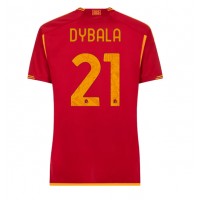 AS Roma Paulo Dybala #21 Fußballbekleidung Heimtrikot Damen 2023-24 Kurzarm